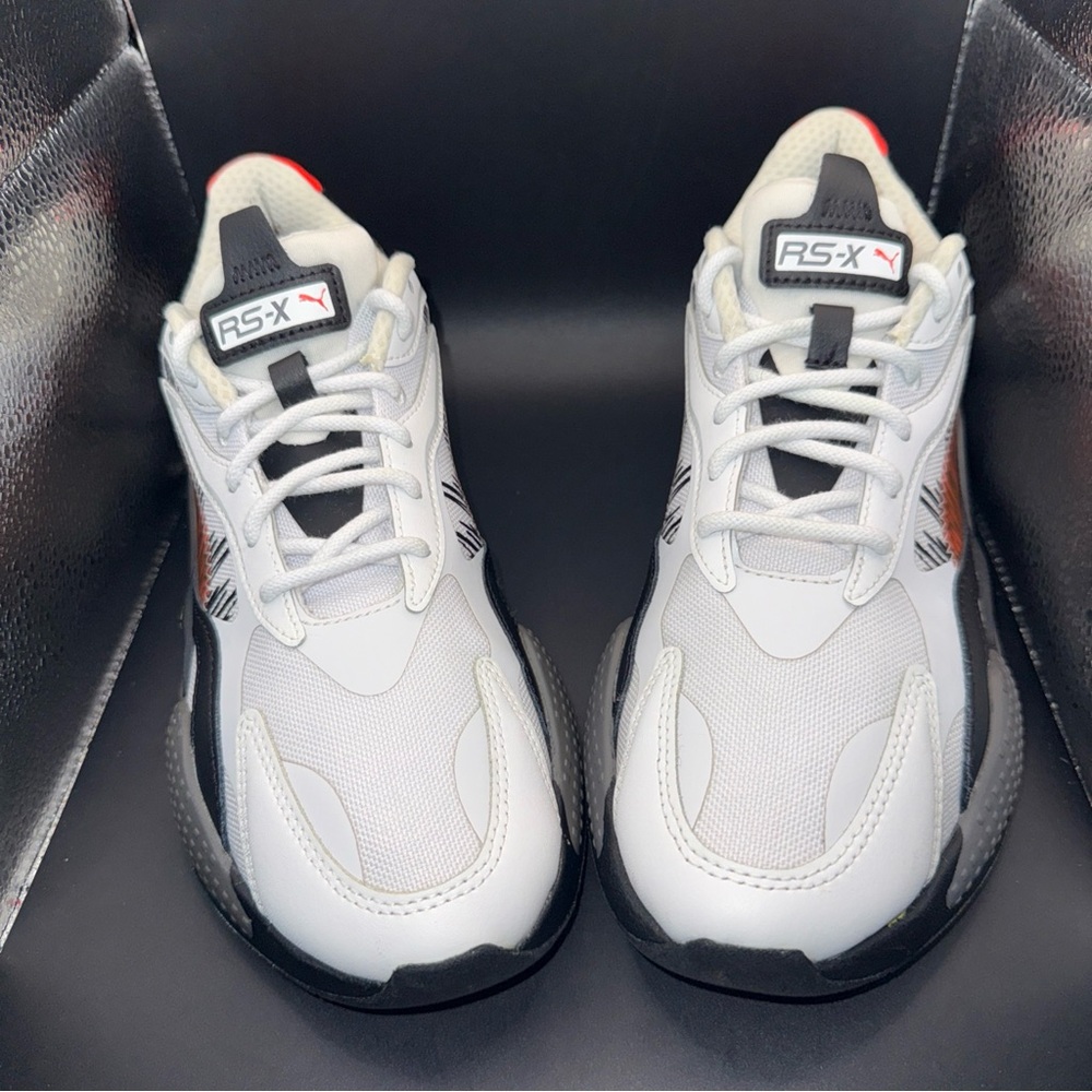 Size 10 - Puma RS-X3 Render White Cherry Tomato, 388901-01, Clean, No Box, Good